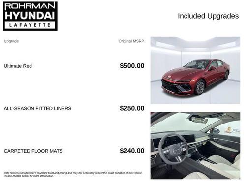 Red 2026 Hyundai SONATA Hybrid SEL