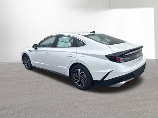 White 2026 Hyundai SONATA Hybrid Blue