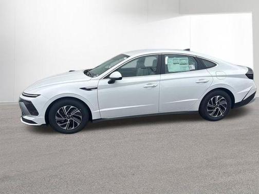 White 2026 Hyundai SONATA Hybrid Blue