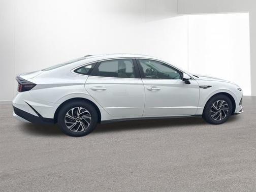 White 2026 Hyundai SONATA Hybrid Blue