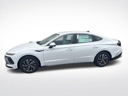 White 2026 Hyundai SONATA Hybrid Blue