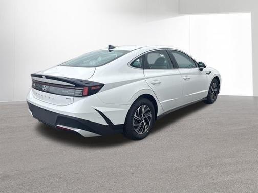 White 2026 Hyundai SONATA Hybrid Blue