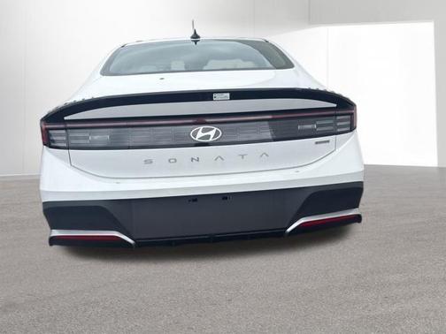 White 2026 Hyundai SONATA Hybrid Blue