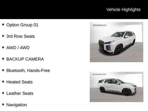2025 Hyundai PALISADE Calligraphy Night Edition