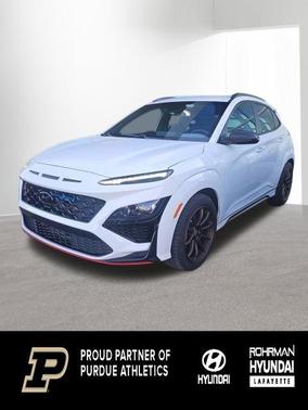 Lunar White 2022 Hyundai Kona N Base