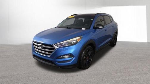 Caribbean Blue 2017 Hyundai TUCSON Night