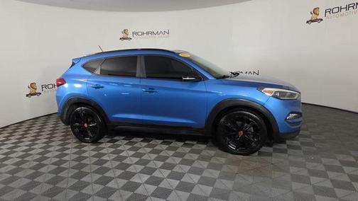 Caribbean Blue 2017 Hyundai TUCSON Night