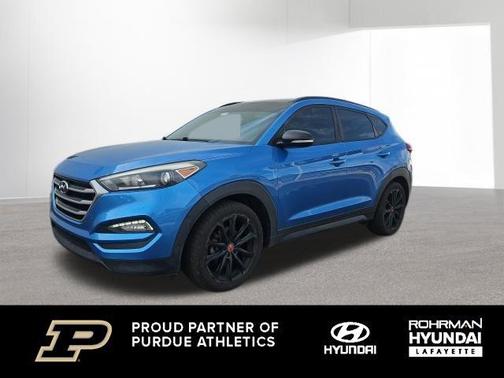 Caribbean Blue 2017 Hyundai TUCSON Night