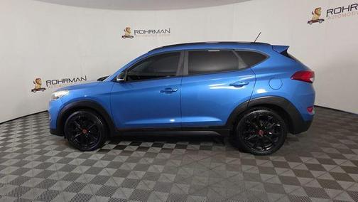 Caribbean Blue 2017 Hyundai TUCSON Night