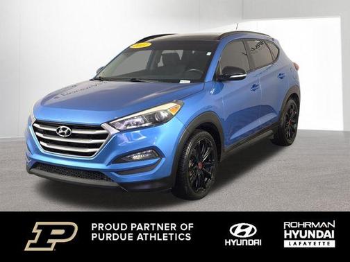 Caribbean Blue 2017 Hyundai TUCSON Night