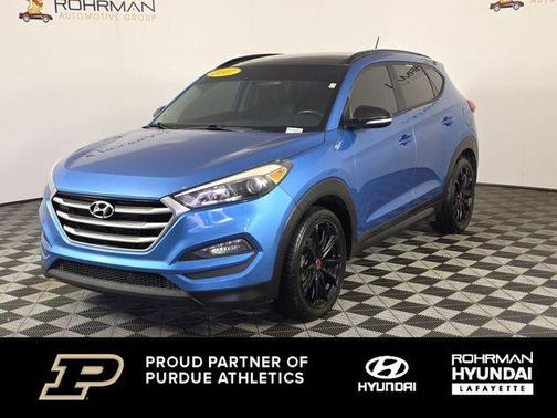 Caribbean Blue 2017 Hyundai TUCSON Night