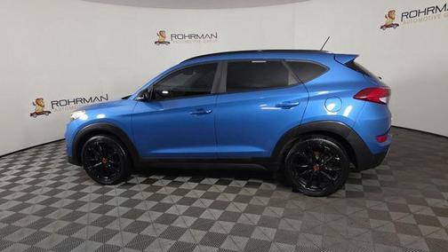 Caribbean Blue 2017 Hyundai TUCSON Night