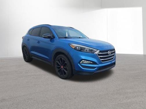 Caribbean Blue 2017 Hyundai TUCSON Night