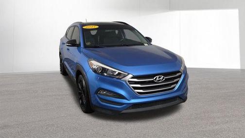 Caribbean Blue 2017 Hyundai TUCSON Night