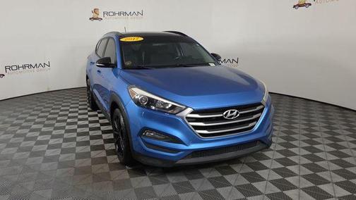 Caribbean Blue 2017 Hyundai TUCSON Night