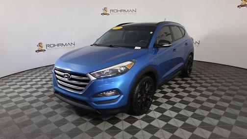 Caribbean Blue 2017 Hyundai TUCSON Night