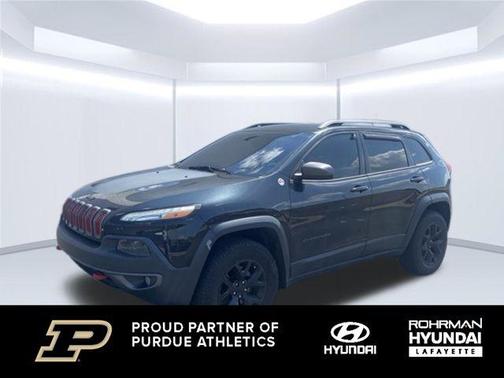 Brilliant Black Crystal Pearlcoat 2015 Jeep Cherokee Trailhawk