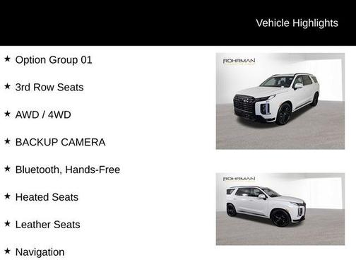 2025 Hyundai PALISADE Calligraphy Night Edition