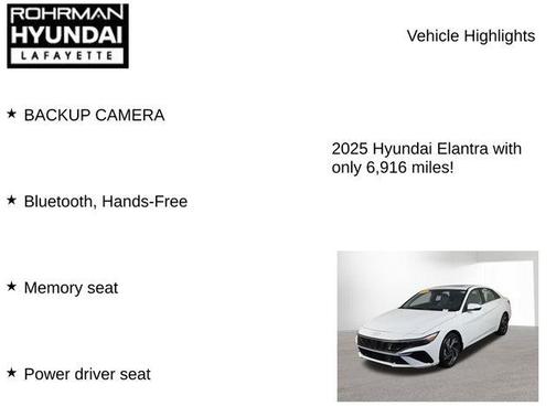 White 2025 Hyundai ELANTRA HEV Limited