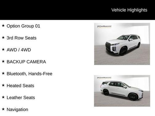 2025 Hyundai PALISADE Calligraphy Night Edition