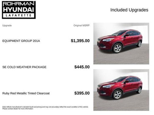 Ruby Red Metallic 2016 Ford Escape SE