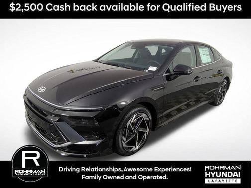 Black 2026 Hyundai SONATA SEL Sport