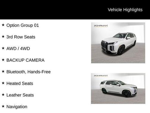 2025 Hyundai PALISADE Calligraphy Night Edition