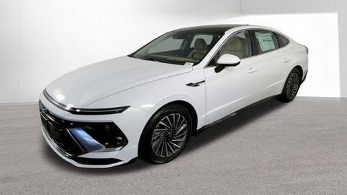 White 2026 Hyundai SONATA Hybrid Limited