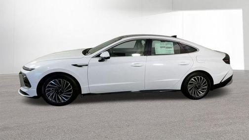 White 2026 Hyundai SONATA Hybrid Limited