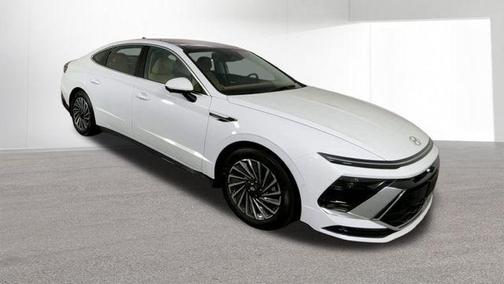 White 2026 Hyundai SONATA Hybrid Limited