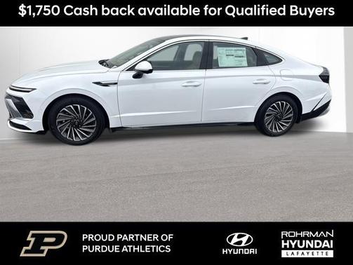 White 2026 Hyundai SONATA Hybrid Limited