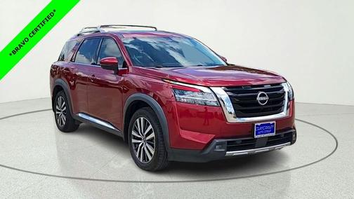Scarlet Ember Tintcoat 2022 Nissan Pathfinder Platinum 2WD