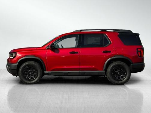 Radiant Red Metallic II 2026 Honda Passport TrailSport Elite Blackout