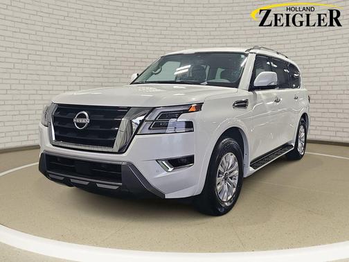 Aspen White Tricoat 2023 Nissan Armada SV 4WD