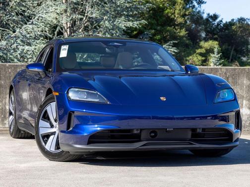 Gentian Blue Metallic 2026 Porsche Taycan 4