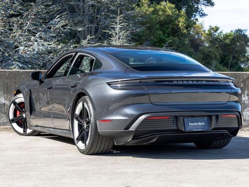 Volcano Grey Metallic 2025 Porsche Taycan 4S