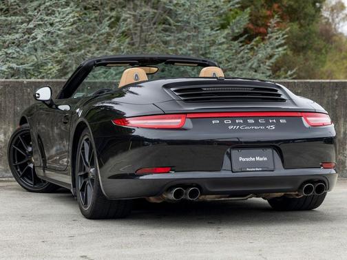 Basalt Black Metallic 2014 Porsche 911 Carrera 4S Cabriolet