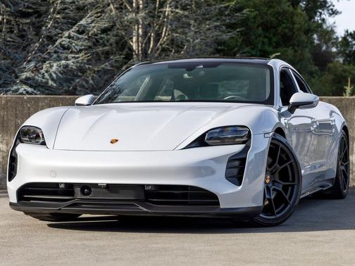 Ice Grey Metallic 2024 Porsche Taycan GTS