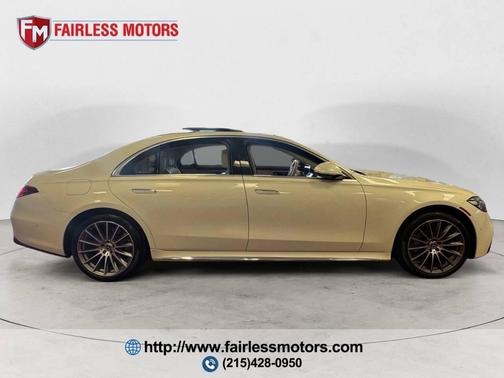 MANUFAKTUR Diamond White Metallic 2022 Mercedes-Benz S-Class S 580 4MATIC