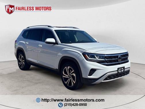 Pure White 2021 Volkswagen Atlas 3.6L SEL Premium