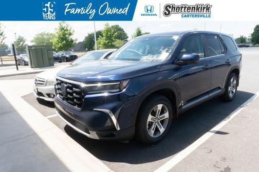Obsidian Blue Pearl 2024 Honda Pilot EX-L 7 Passenger