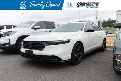 Platinum White Pearl 2024 Honda Accord Hybrid Sport-L