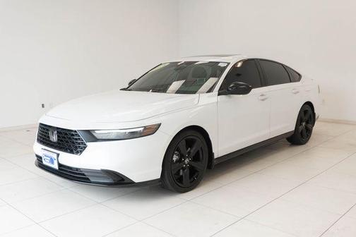 Platinum White Pearl 2024 Honda Accord Hybrid Sport-L