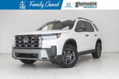Platinum White Pearl 2026 Honda Pilot TrailSport