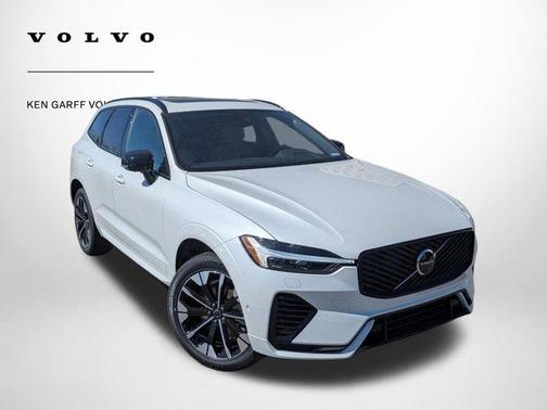 Crystal White Metallic 2026 Volvo XC60 Plug-In Hybrid Plus, T8 AWD Electric/Gasoline, Dark