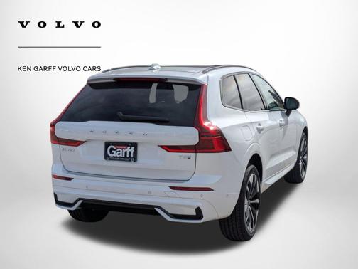 Crystal White 2026 Volvo XC60 Plug-In Hybrid Plus, T8 AWD Electric/Gasoline, Dark
