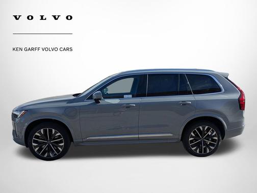 Vapour Grey Metallic 2026 Volvo XC90 Plug-In Hybrid Plus, T8 AWD, Electric/Gasoline, Bright, 6 Seats