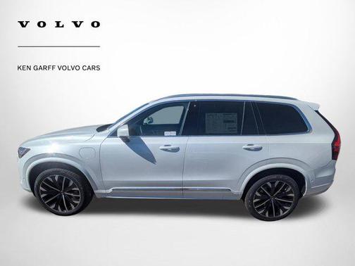 Crystal White Pearl 2026 Volvo XC90 Plug-In Hybrid Plus, T8 AWD, Electric/Gasoline, Bright, 7 Seats