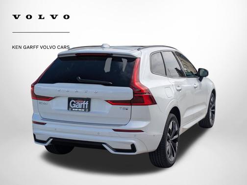 Crystal White 2026 Volvo XC60 Plug-In Hybrid Plus, T8 AWD Electric/Gasoline, Dark
