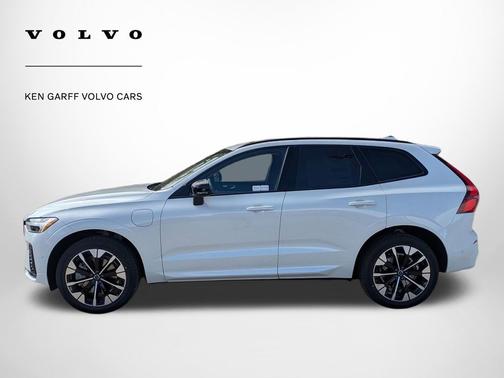 Crystal White 2026 Volvo XC60 Plug-In Hybrid Plus, T8 AWD Electric/Gasoline, Dark